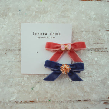 Lenora Dame One-of-a-Kind Velvet hair bow
