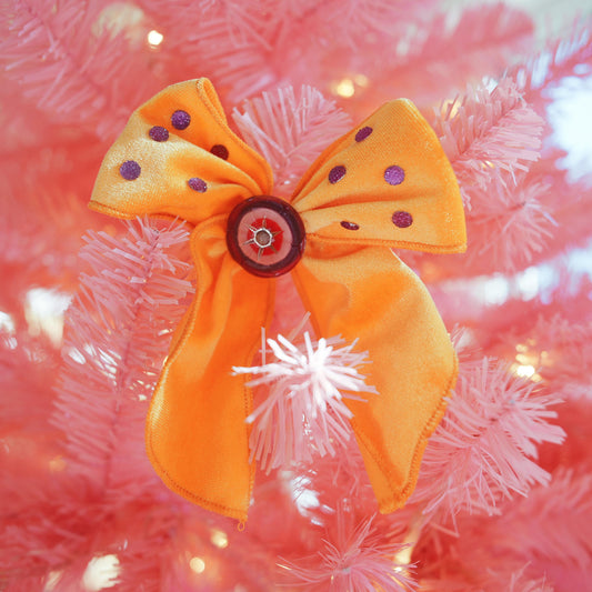 Lenora Dame Christmas Morning Gold Color Hair Bow