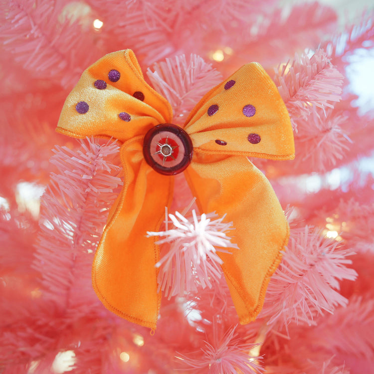 Lenora Dame Christmas Morning Gold Color Hair Bow