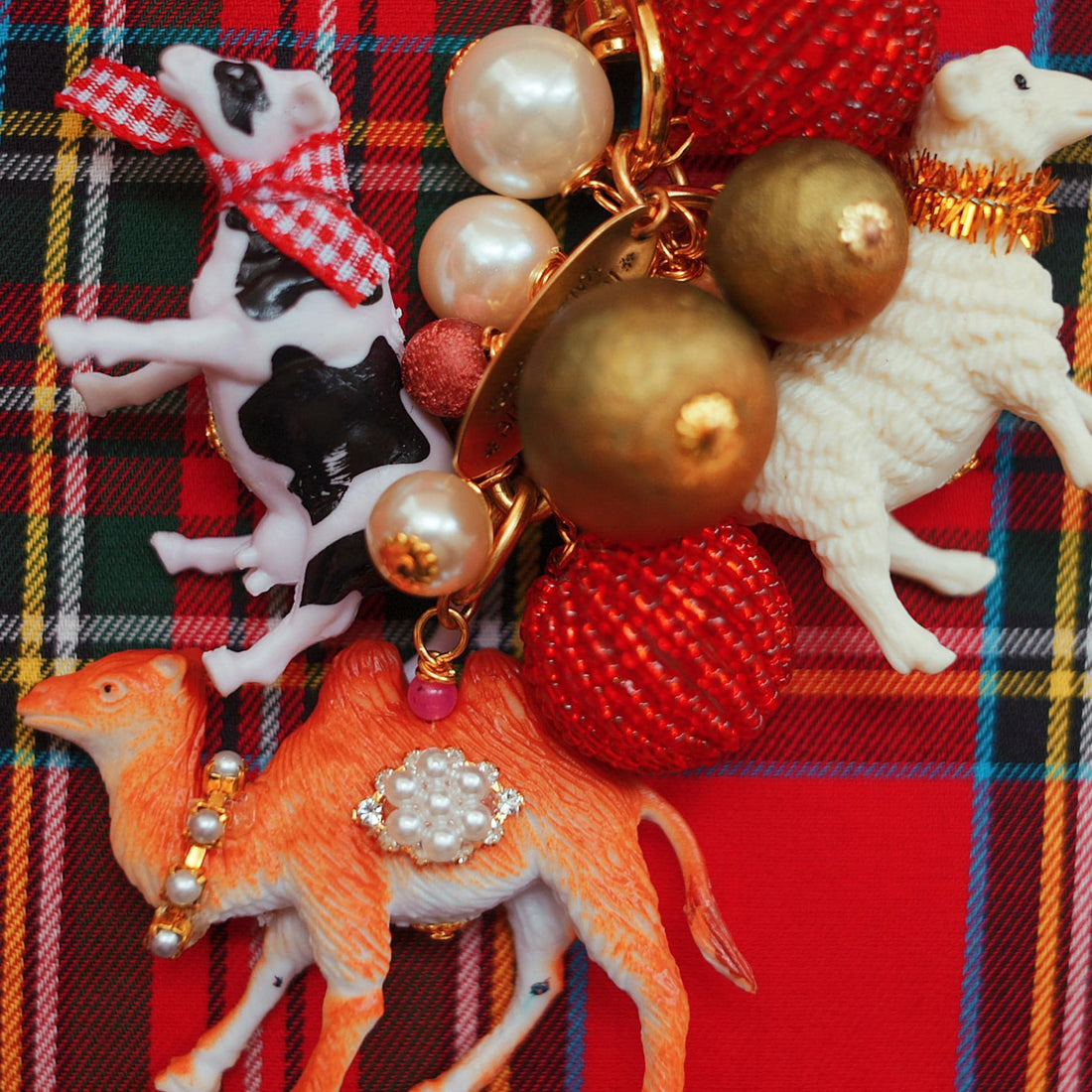 Away in a Manger Christmas Bag Charm