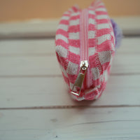 Lenora Dame One-of-a-Kind checkered Cosmetic / Makeup bag