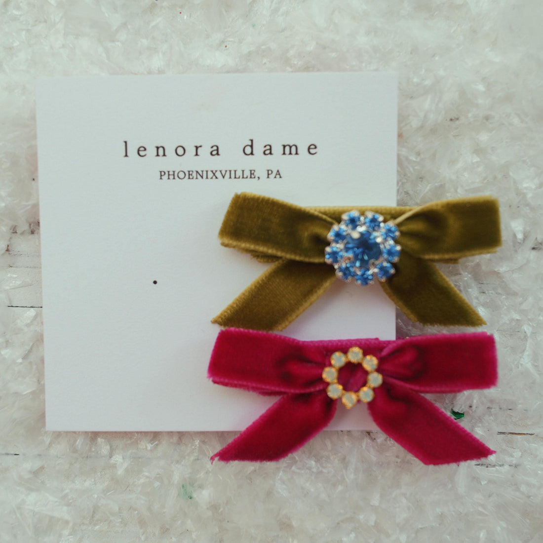 Lenora Dame One-of-a-Kind Velvet hair bow