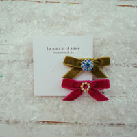 Lenora Dame One-of-a-Kind Velvet hair bow