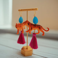 Lenora Dame Bengal Tiger Earrings