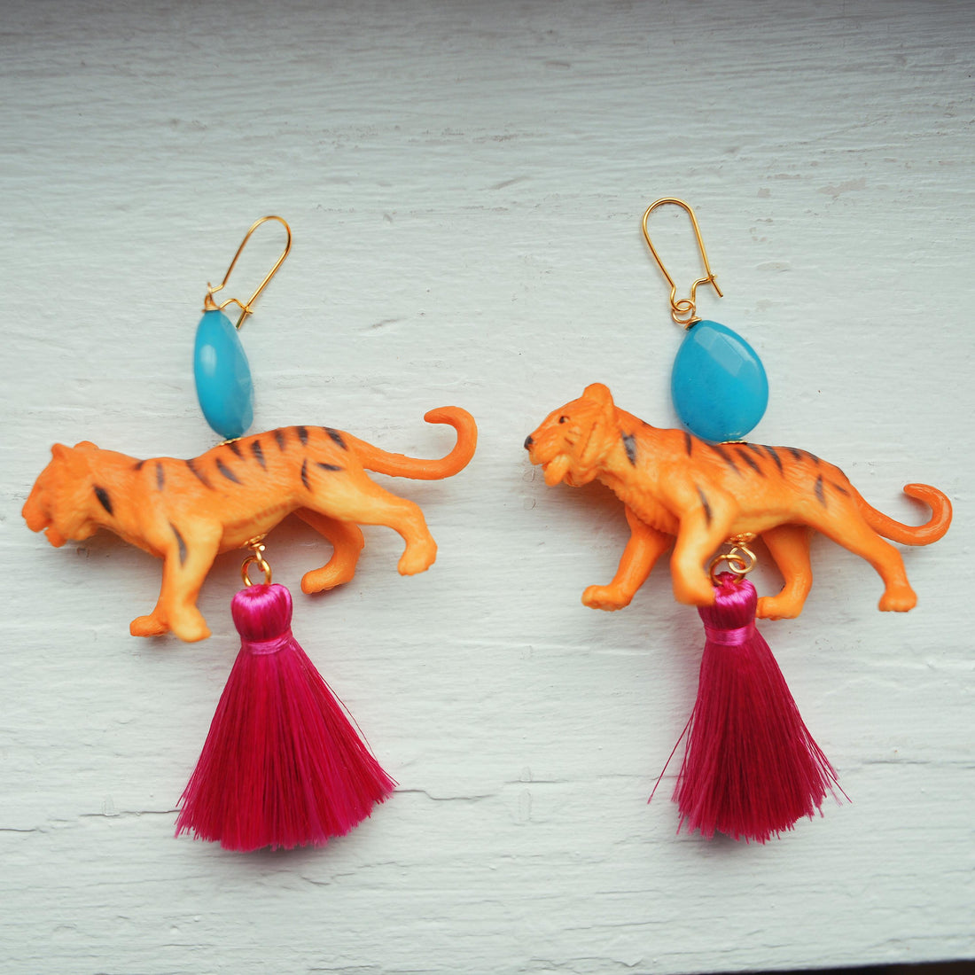 Lenora Dame Bengal Tiger Earrings
