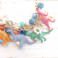 Blue Moon Dinosaur Necklace
