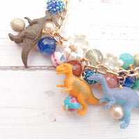 Blue Moon Dinosaur Necklace