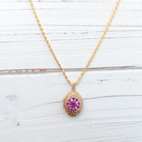 Lenora Dame Raspberry Pinky Locket