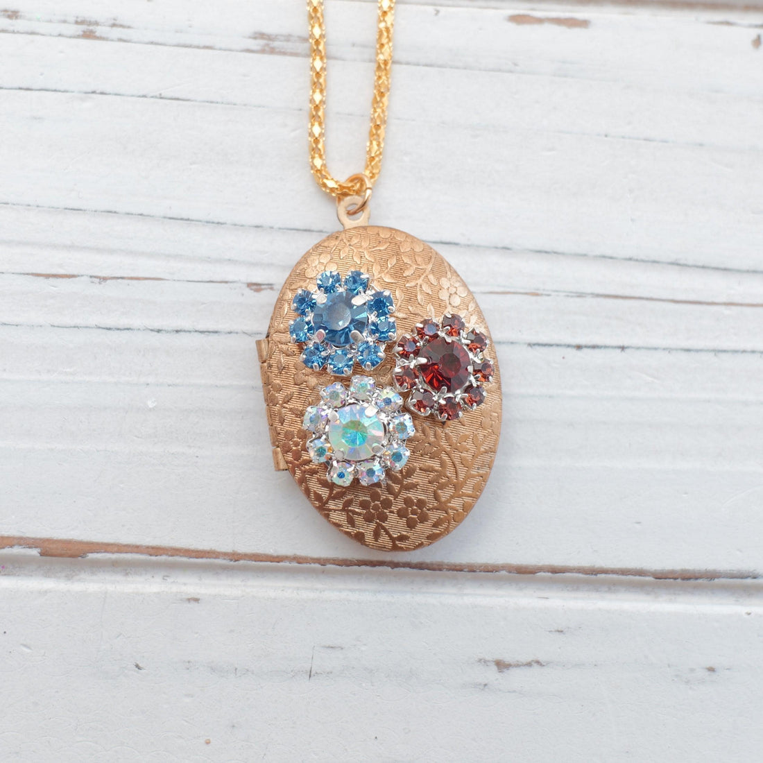 Lenora Dame One-of-a-Kind glitzy holiday Locket