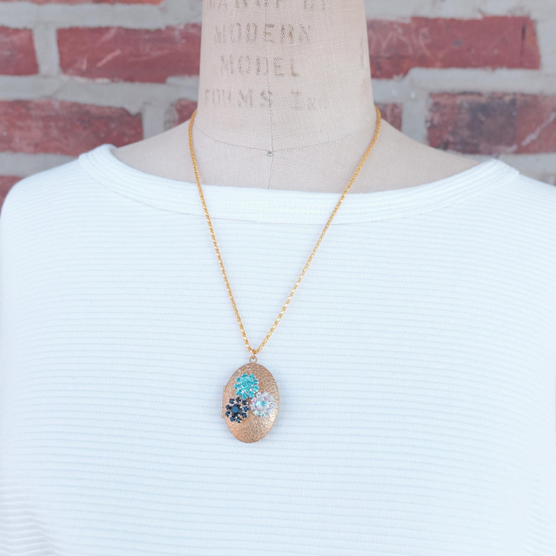 Lenora Dame One-of-a-Kind glitzy holiday Locket