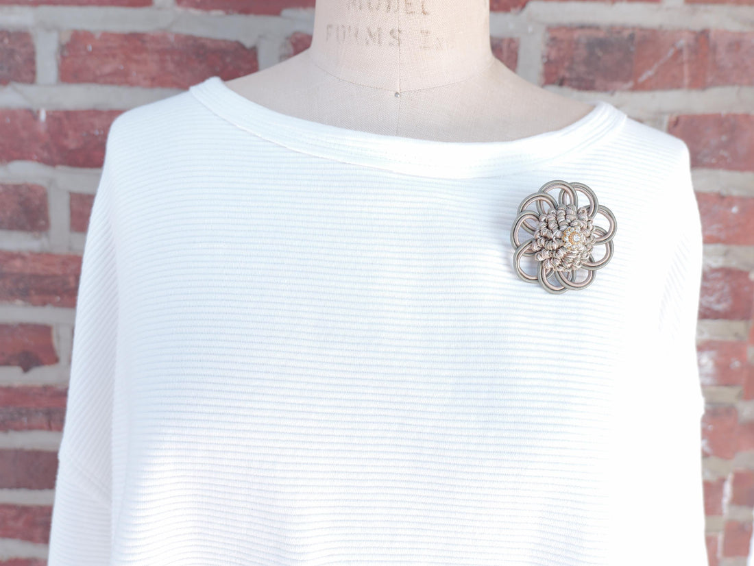 Lenora Dame One-of-a-Kind holiday brooch