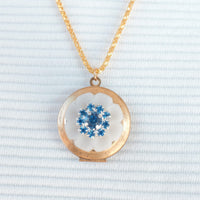 Lenora Dame White Wreath Locket