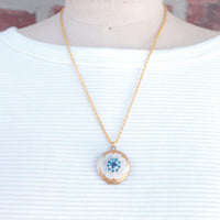 Lenora Dame White Wreath Locket