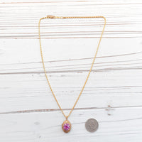 Lenora Dame Raspberry Pinky Locket