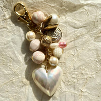 Lenora Dame Opalite Heart Bag Charm