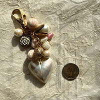 Lenora Dame Opalite Heart Bag Charm