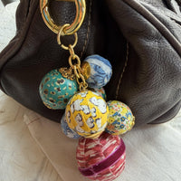 Lenora Dame One-of-a-Kind Decoupage Bag Charm