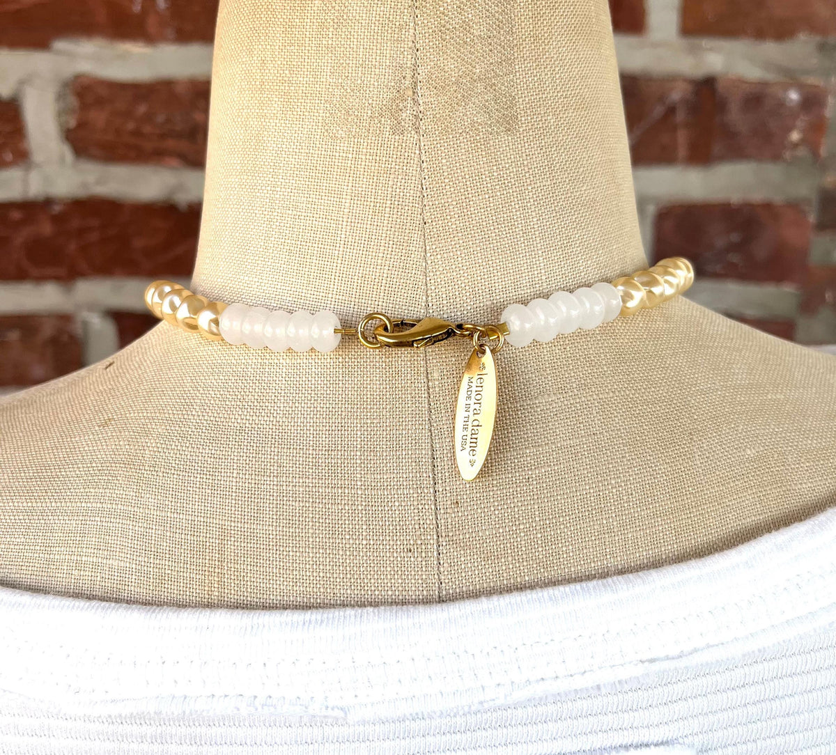 Lenora Dame Golden Lobster Necklace - Butter Yellow