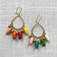 Lenora Dame Wooden Rainbow Earrings