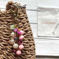Lenora Dame Pearl and Agate Bag Charm
