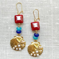 Lenora Dame American Seashell Earrings