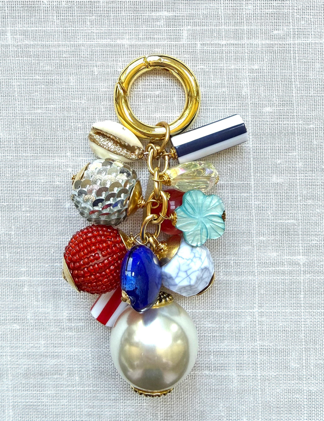 Lenora Dame 4th of July Bag Charm