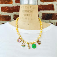 Lenora Dame Freshwater Pearl Charm Necklace