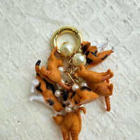 Lenora Dame Orange Cat Purse Charm