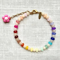 Lenora Dame Ankle Bracelet in Rainbow