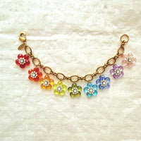 Lenora Dame Rainbow Flower Charm Bracelet