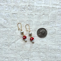 Lenora Dame Mini Mushroom Pearl Earrings