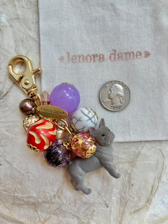 One-Of-A-Kind! Lenora Dame French Bulldog Puppy Bag Charm