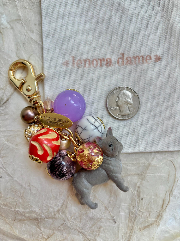 One-Of-A-Kind! Lenora Dame French Bulldog Puppy Bag Charm