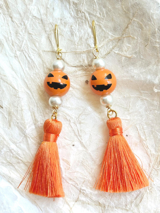 Lenora Dame Jack O' Lantern Earrings
