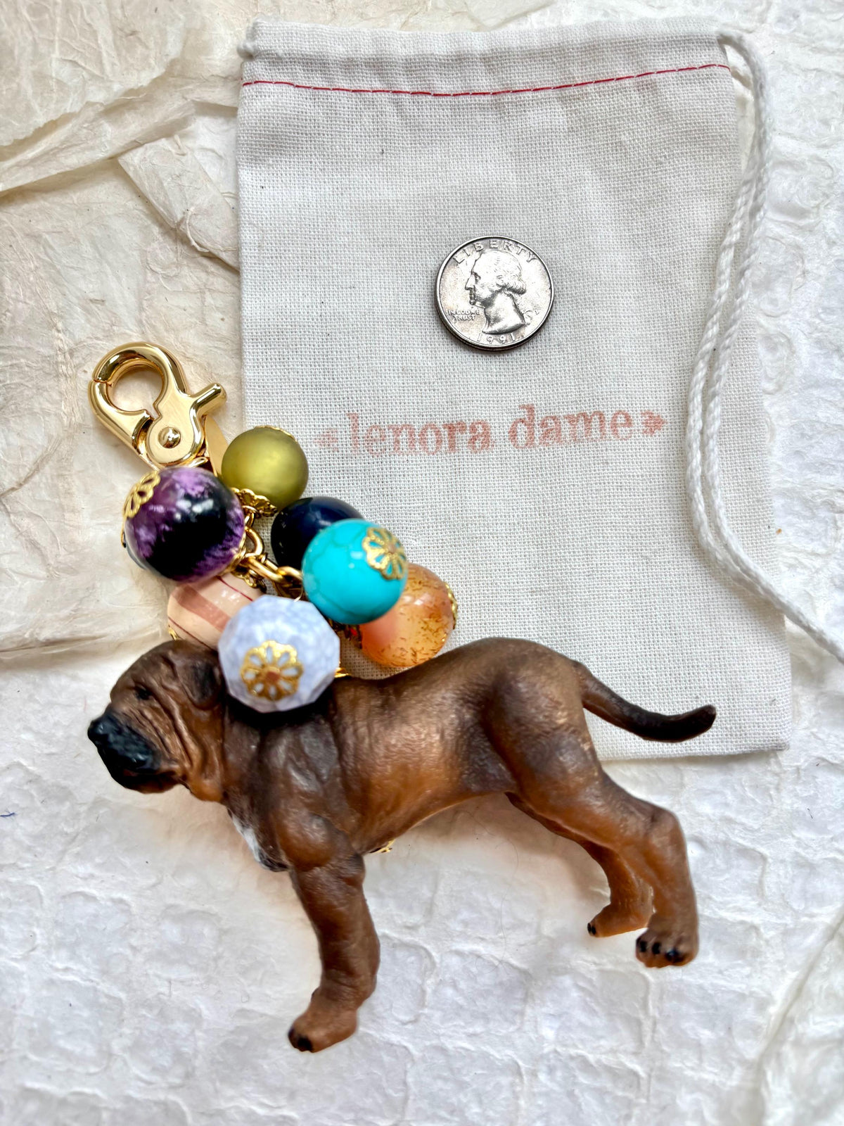One-Of-A-Kind! Lenora Dame King Corso Bag Charm