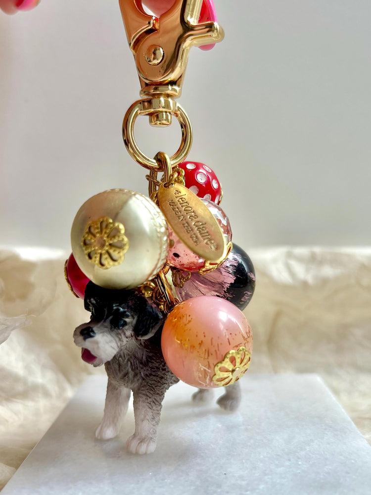 One-Of-A-Kind! Lenora Dame Mini Schnauzer Bag Charm