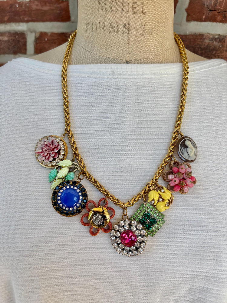 Lenora Dame Vintage Charm Necklace #1 - One-of-a-Kind!