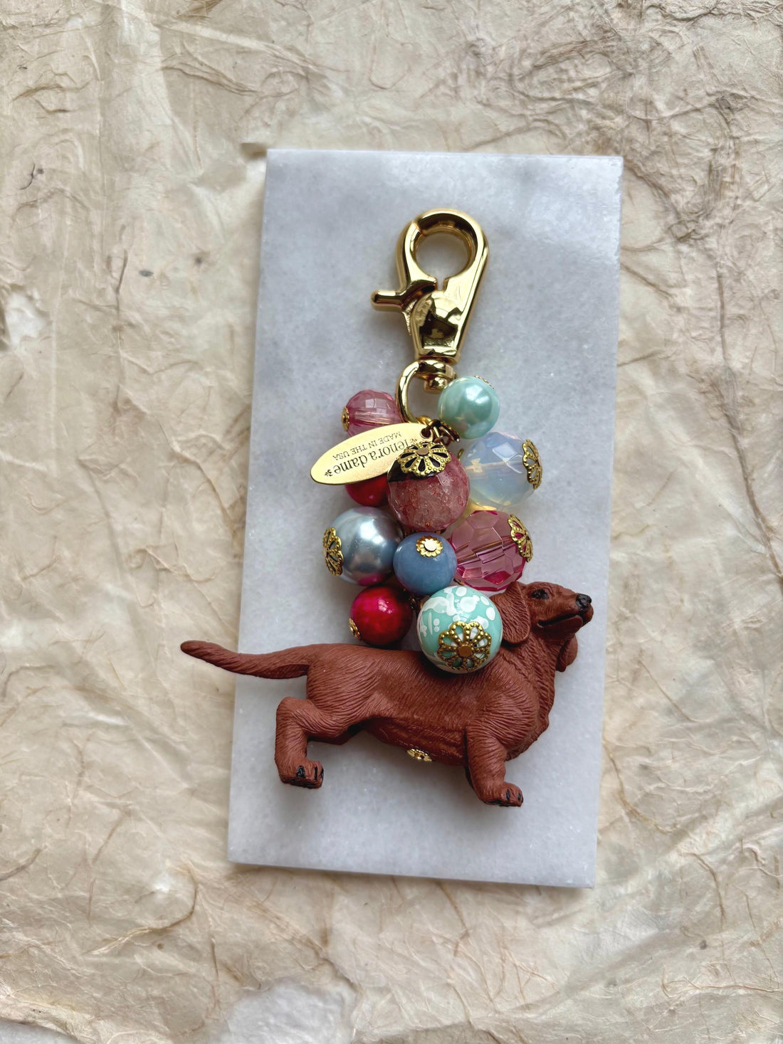 NEW! Lenora Dame Dachshund Bag Charm