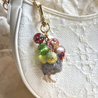 NEW! Lenora Dame Barred Rock Chicken Bag Charm