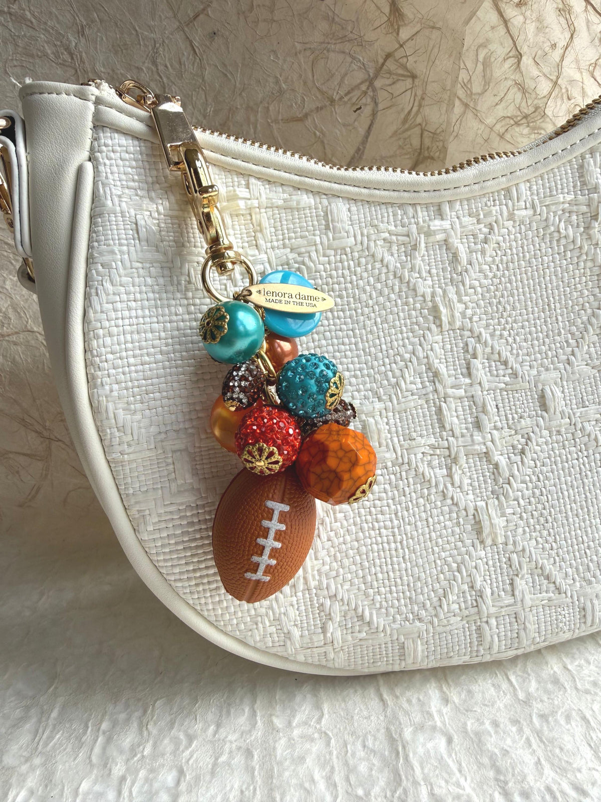 Lenora Dame Miami Football Bag Charm
