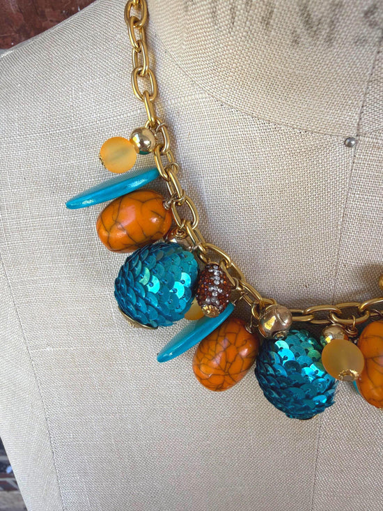 Lenora Dame Miami Football Bauble Necklace