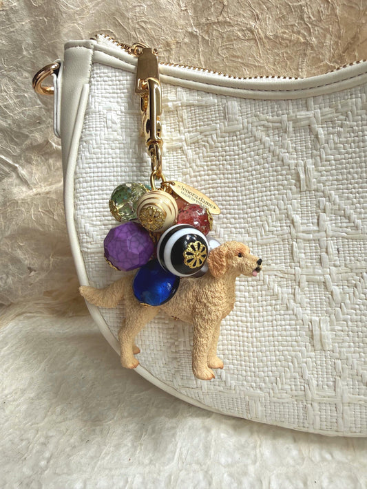 Lenora Dame Goldendoodle Bag Charm