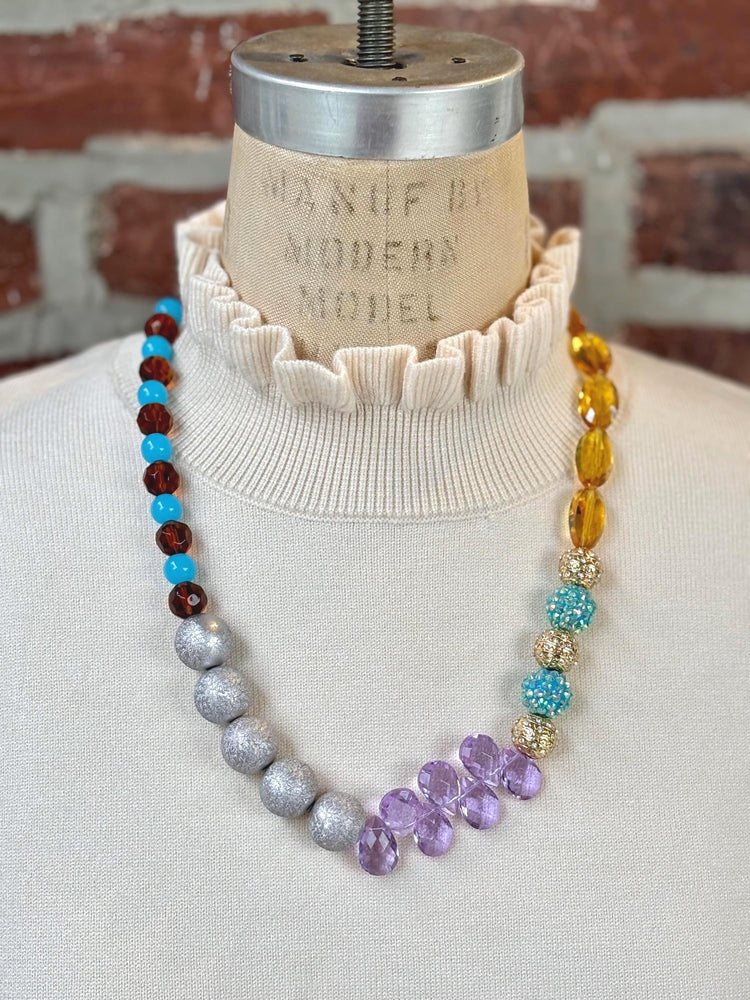 Lenora Dame Argyle Beaded Necklace