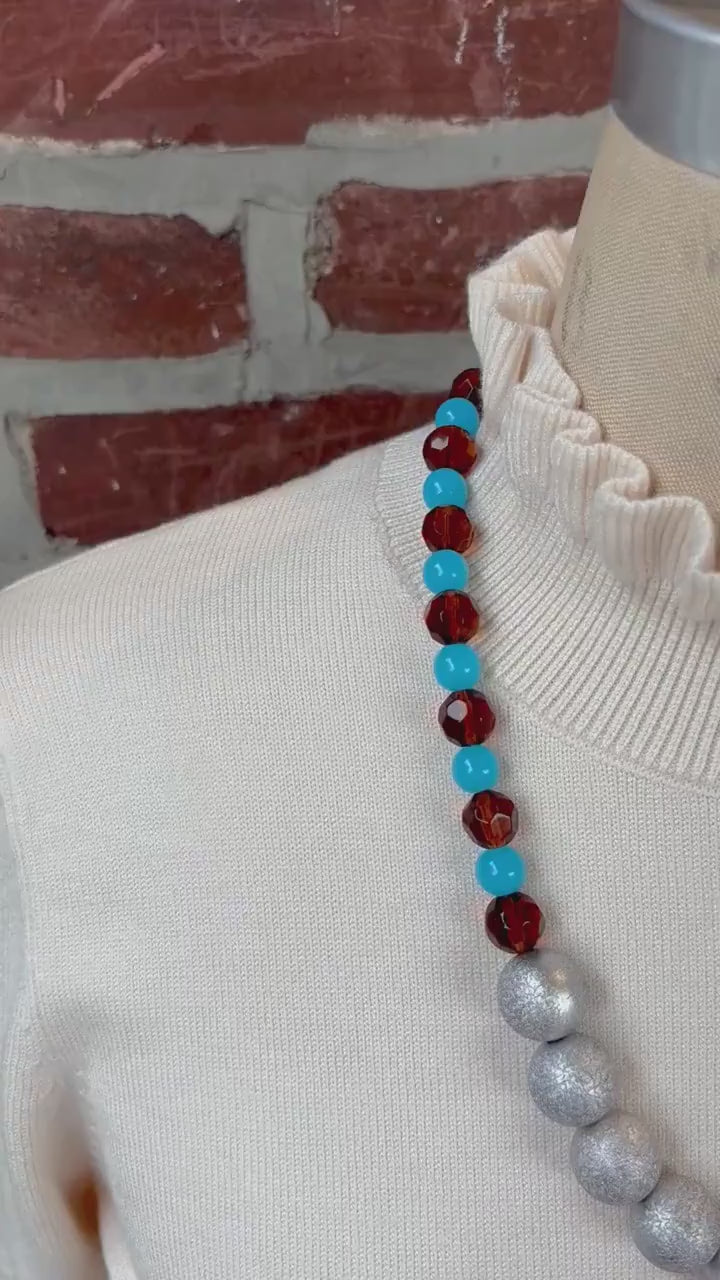 Lenora Dame Argyle Beaded Necklace