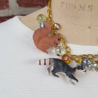 Lenora Dame Woodland Animals Charm Necklace