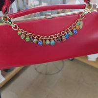 Millefiori Glass Beads Bag Chain