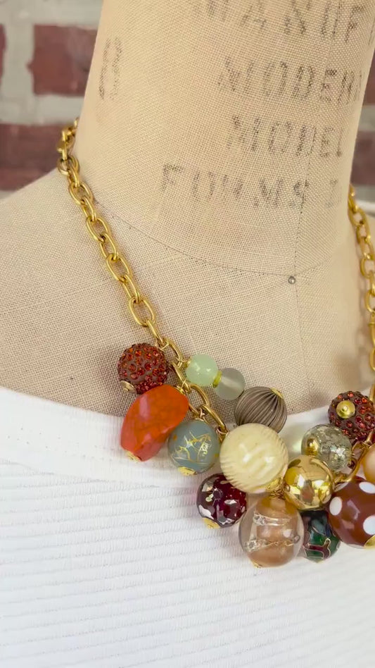 Lenora Dame Cornucopia Charm Necklace