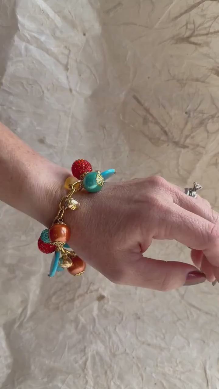 Lenora Dame Miami Football Charm Bracelet