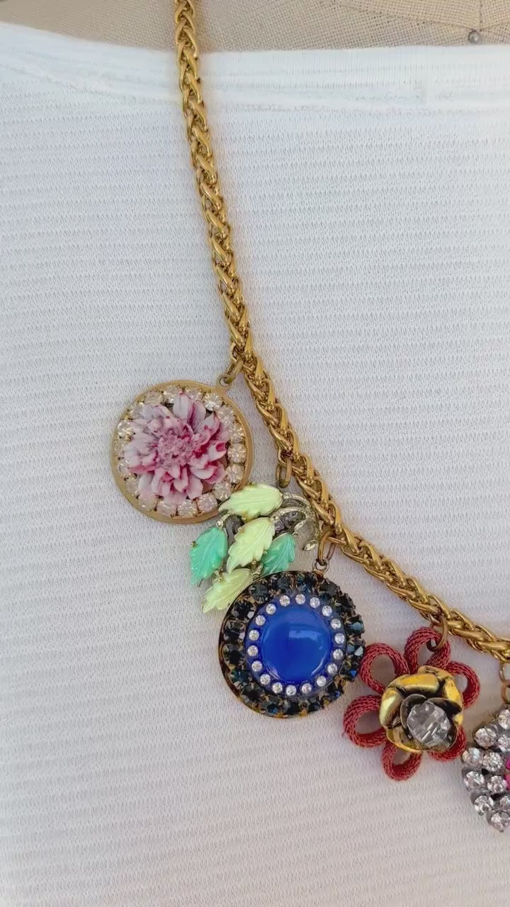 Lenora Dame Vintage Charm Necklace #1 - One-of-a-Kind!