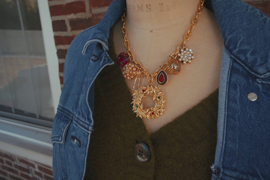 One-of-a-Kind Wreath Charm Necklace